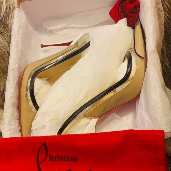 PAULINA SLING 100 PATENT BEIGE - Picture 9 of 9